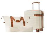 Luggage Sets 3 Piece Carry on Luggage 22x14x9 Airline Approved, Lightweight Hardshell ABS Suitcases PP532403AAO