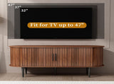 TV Stand, 47" Modern TV Console Table with Storage Compartment and Sliding Door, Gaming W2641P329199