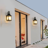 ZUN Large Outdoor Wall Lamps With Glass 44025794