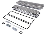 Polished Aluminum Finned Short Valve Cover Fits for SBC Small Block Chevy 350 1958-1986 52519792