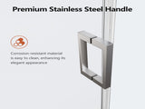 56-60" W * 74" H Frameless Single Sliding Shower Doors, Bathroom Sliding Shower Door, 5/16" W1552P345052