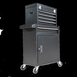 five-Drawer Rolling Chest with Wheels, Detachable Cabinet Storage Box with Drawers, Metal W3267P307518