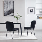 ZUN Heng Ming iron foot dining chair, no armrest, high back, suitable for dining room, living room, W212P178574