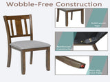 Wooden Dining Chairs Set of 4, Kitchen Chair with Padded Seat, Upholstered Side Chair for Dining 39830462