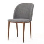 ZUN Mid-Century Dining Chair Fabric Upholstered Chair , Light Gray 60808.00