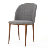 ZUN Mid-Century Dining Chair Fabric Upholstered Chair , Light Gray 60808.00