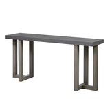 U_STYLE Geometric Design Console Table with Solid Pine Legs,Suitable for Entryway, Hallway, Living N711P289128D