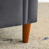 Multifunctional Storage Rectangular Sofa Stool- Gray 18195898