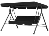 3-Seat Outdoor Patio Swing Chair-Black 98165052
