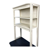 23.62" White and Black color Bakers Rack for Kitchen with Storage, Coffee Bar, 5-Tier Kitchen W1412P230430