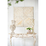 S/4 Distressed Wooden Square Wall Panels, 17.5x17.5" W2078P205304