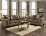Camero Cafe Fabric Pillowback Sofa T2574P195796