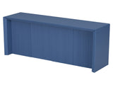 Acacia Wood Veneer Simple Entryway Table with Wavy Design,Suitable for Study,Entryway, N711P225790V