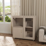 Guinea Pig Cages,4-Tier Hamster Cage Wood with Storage Cabinet, House for Rat Chinchilla, Openable W1850P168633