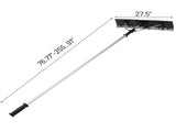 6.5 m 5-Section Extendable Roof Snow Rake Aluminum Pole ABS Shovel Head, One-Key Folding 17668951
