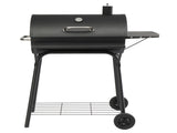 Barrel Charcoal Grill with Side Front Table, 571 Sq. In. Cooking Space, for Outdoor Backyard Patio 18097851