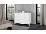 White 3-Drawer Chest with Functional Storage B062P486506