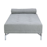 Quenti Gray Melange Velvet Sofa Bed W/Pillow B2726P255333