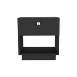 Nightstand Viliigili, One Drawer, Black Wengue Finish B092123121