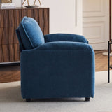 38" Oversized Chenille Lounge Chair - Plush Reading Armchair with Thick Comfort Cushions, High Back W1829P265020
