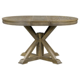 ZUN Retro Functional Extendable Dining Table with a 12" Leaf for Dining Room and Living Room 03330785