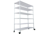 6 Tier 6000lbs Capacity NSF Metal Shelf Wire Shelving Unit, Heavy Duty Adjustable Storage Rack with W465142128