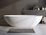 70.8Solid Surface Matte Tub, Solid Surface Soaking Tub, Stone Resin Freestanding Bathtub, Thick 15873692