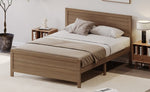 ZUN Wood Platform Bed Frame with Headboard, Mattress Foundation with Wood Slat Support, No Box Spring WF321012AAD