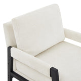 Kelly Mid-Century Modern Chenille Upholstered Accent Armchair T2574P240952