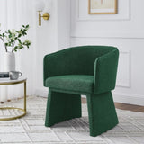 ZUN Modern style simple and elegant chair, green leisure chair, suitable for dining/bedroom/living W487P186356