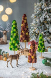 ZUN 8.7x8.7x31.5" Tall Tree Christmas Table Decor, Coffee Multi W2078P256556