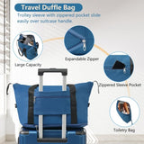 Hardshell Luggage Sets 3 Piece Carry-on Suitcases with Wheels, TSA Lock for Men Women-Blue 02916319