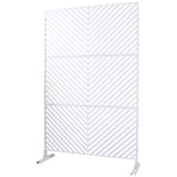 Outdoor & Indoor Privacy Metal Privacy 76" H48" W, Freestanding Decorative Privacy W465P193247