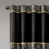 Jacquard Curtain Panel Pair B03598084