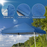 ZUN 2.4 x 2.4m Portable Home Use Waterproof Folding Tent Blue 15855480