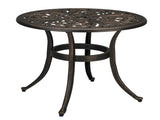 23.6inch Phoenix Table Round Garden Cast Aluminum Table Bronze 25551871
