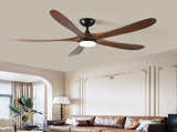 5 blade solid wood 52 inch ceiling fan light W2878P254298