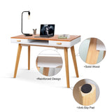 ZUN Wooden Writing Desk for Office,Solid Wood Computer Table for Home ,Simple Style,Study Table with W76056847