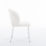 ZUN Heng Ming iron-footed dining chair with adjustable foot pads. Suitable for dining room, living room, W212P191002