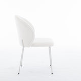 ZUN Heng Ming iron-footed dining chair with adjustable foot pads. Suitable for dining room, living room, W212P191002