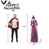 71in Life Size Hanging Witch Talking Halloween Everyday Decoration 98890784