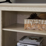 Farmhouse Rattan TV Stand Console Table for TVs up to 70 Inches, TV Console Table with 2 Storage W1758P178930