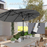 Outdoor beach umbrella/Double-Sided Market Umbrella 18201140