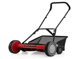 18-Inch 5-Blade Push Reel Lawn Mower with Grass Catcher, Manual Walk-Behind Mower with 4-Level 74999559
