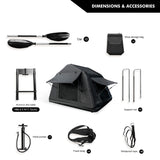 Foldable 2-3 People Amphibious Inflatable Car Roof Top for camping Outdoor Glamping Camping W2801P214404