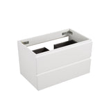 ZUN Alice-36W-201,Wall mount cabinet WITHOUT basin, White color, With two drawers, Pre-assembled W1865107116