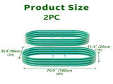 Galvanized Raised Garden Bed 6x3x1ft - Heavy Duty Metal Planter Box for Vegetables, Herbs & Flowers, W840P499237