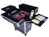 4 in 1 Aluminum Cosmetic Makeup Case Tattoo Box Black 50469572