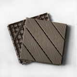 Plastic Composite Deck Tiles Set of 35pcs, Composite Decking Resist Rust, Water, Weather, Easy to 64708895