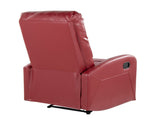 Dormi Contemporary Recliner Chair in Red Faux Leather by LumiSource B202P223699